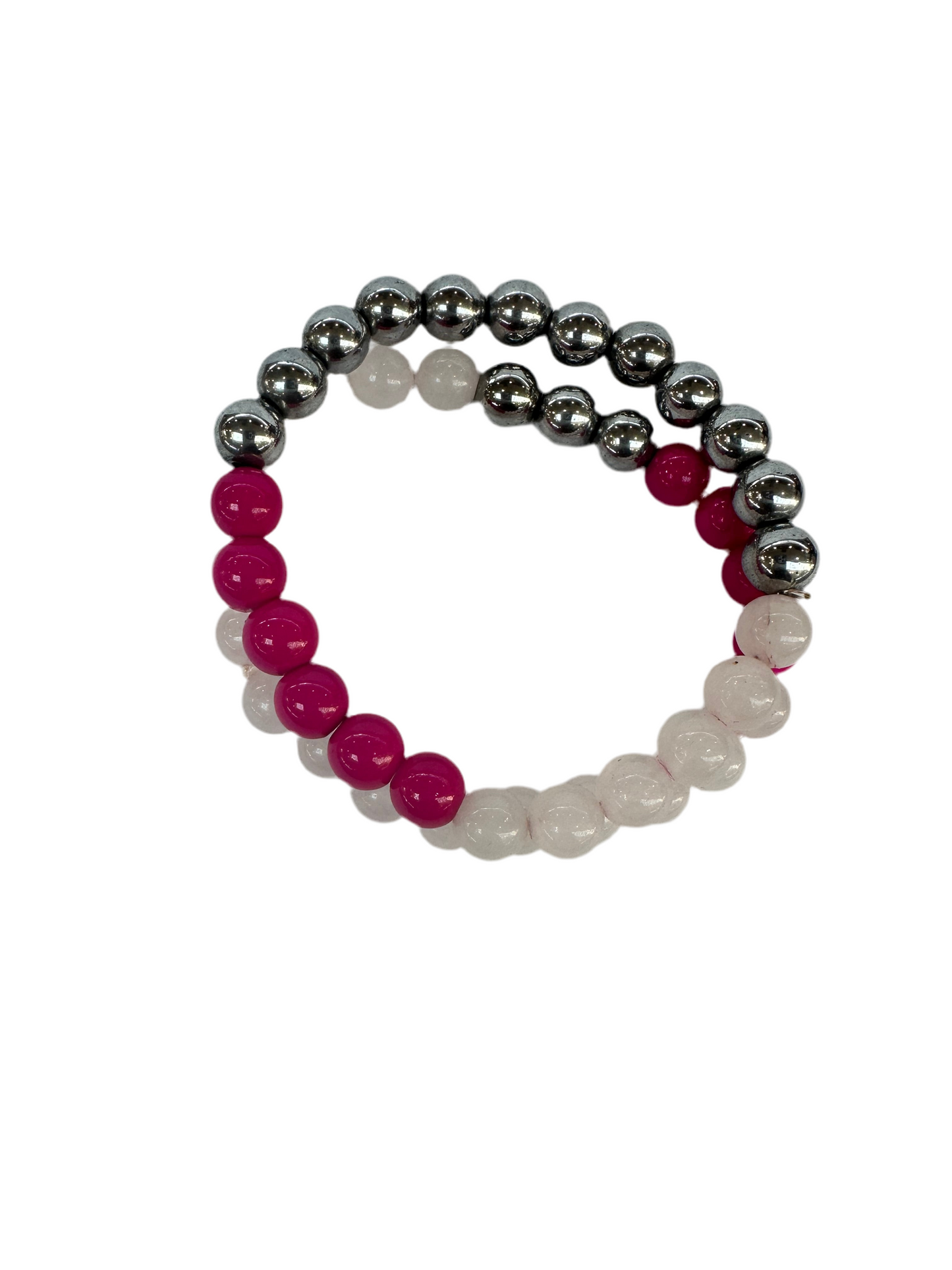 Universal of Love Self-Love Bracelets - Rose Quartz & Hematite, Great for Self-Love Journey