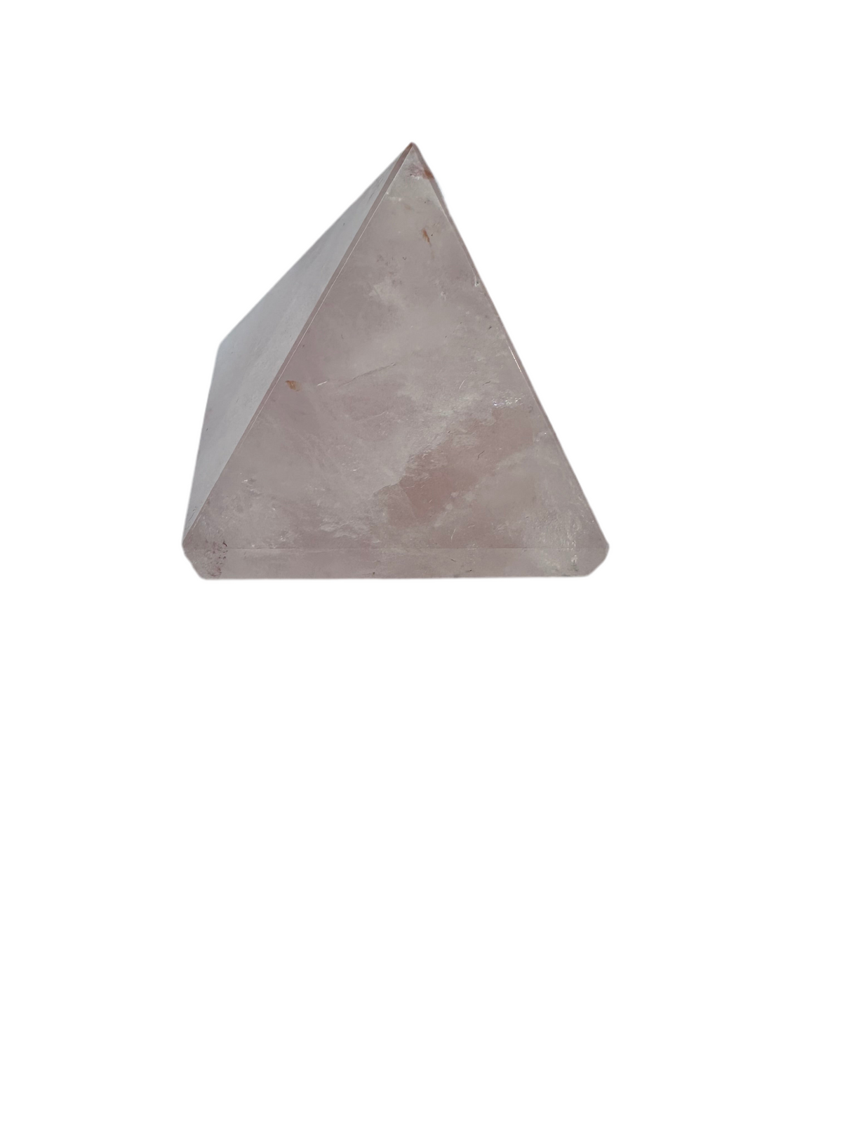 Rose Quartz Small Pyramid - Elegant Design with Natural Color and Smooth Finish