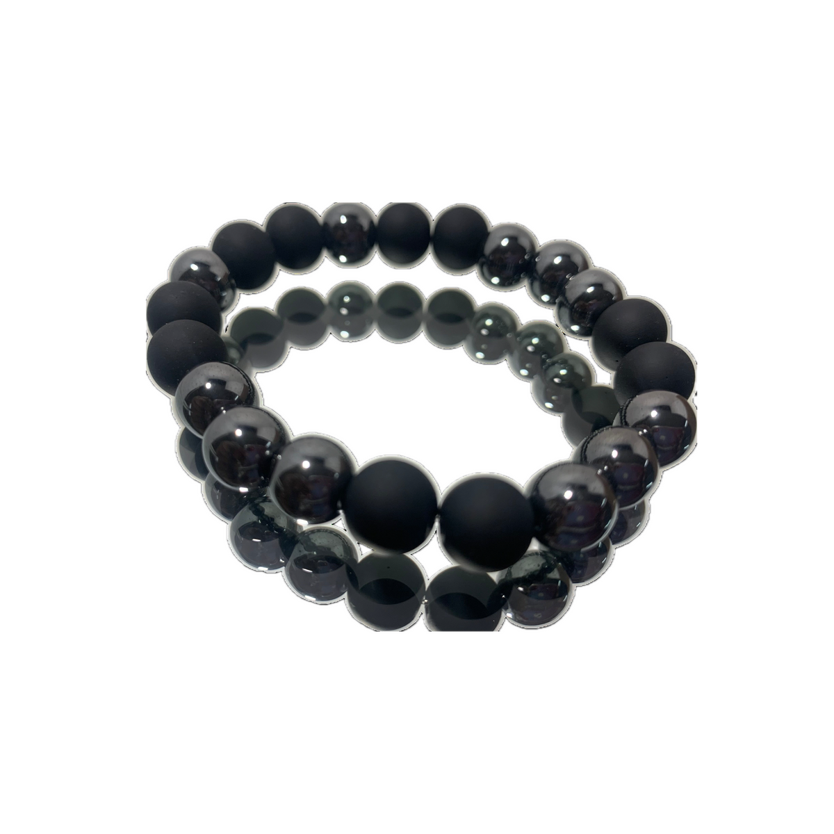 Hematite Bracelet - Natural Stone for Protection Against Dangers & Negative Energies, Suitable for Self-Care and Balance