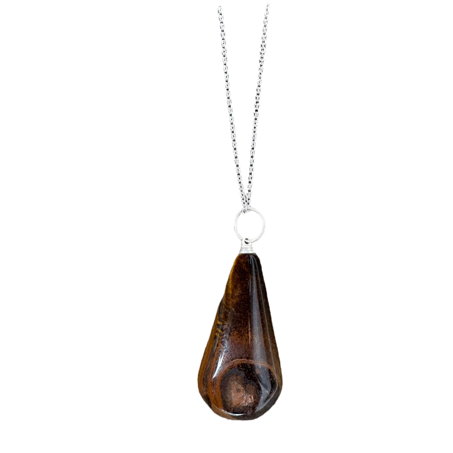 Tear drop tigers eye necklace