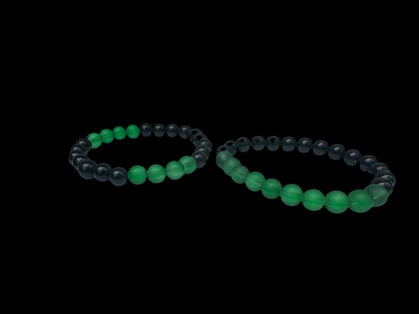 Green black jasper gemstone  bracelets