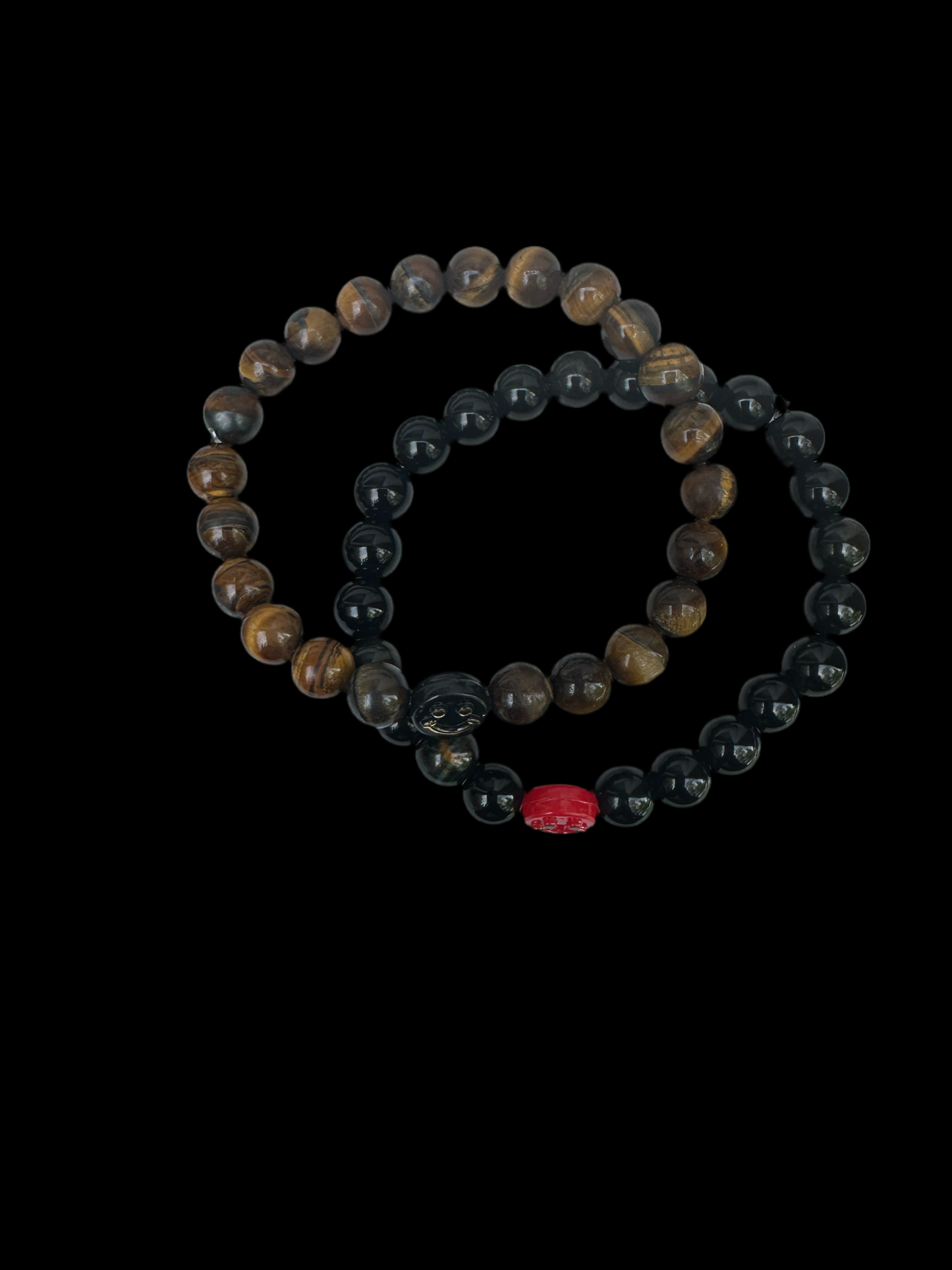 Smiley face gemstone bracelets