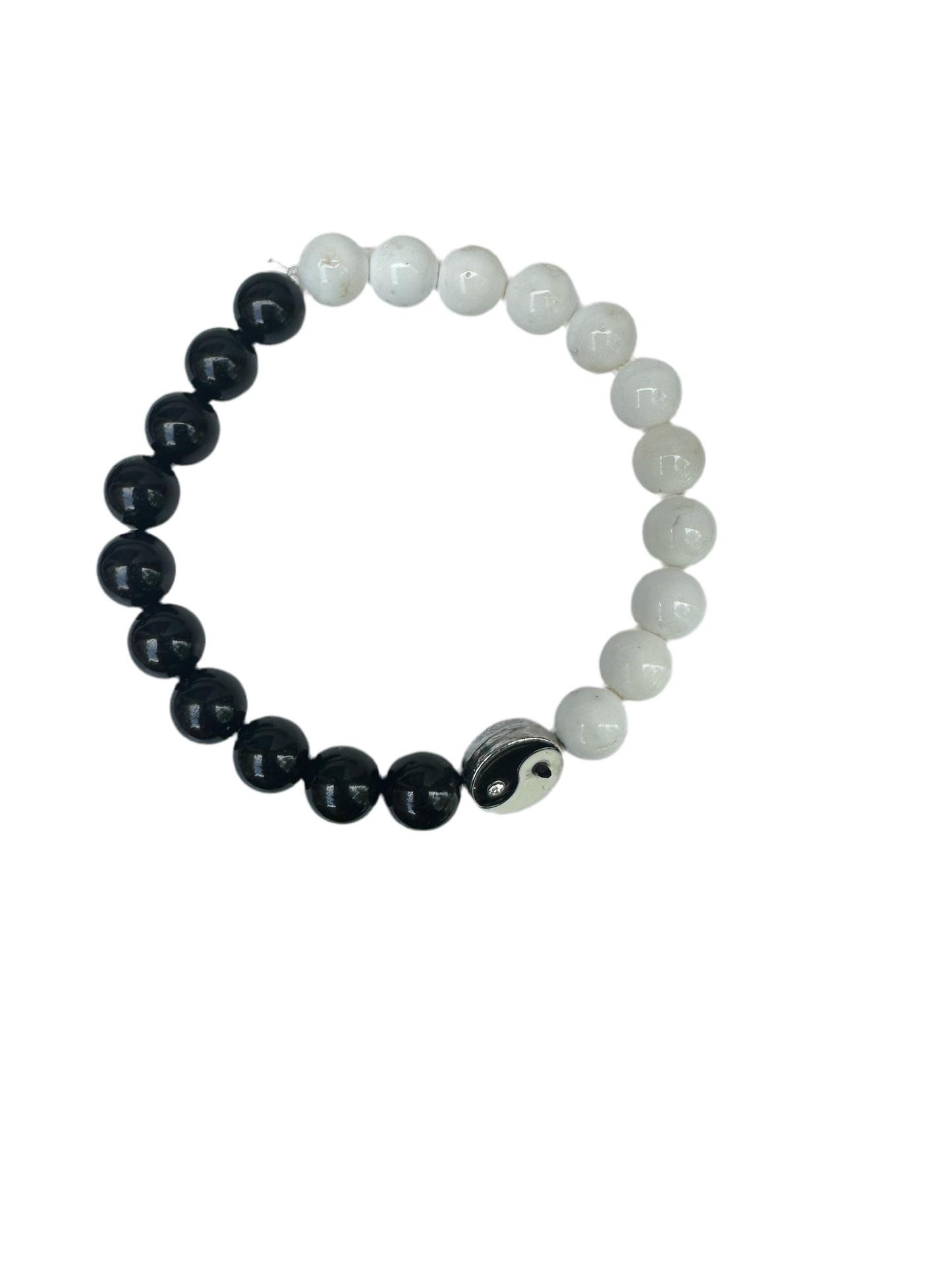 Yin-Yang black and white bracelets