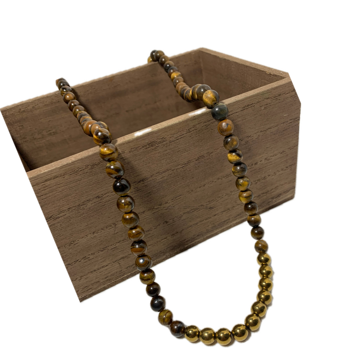 Beaded Tigers Eye Necklace