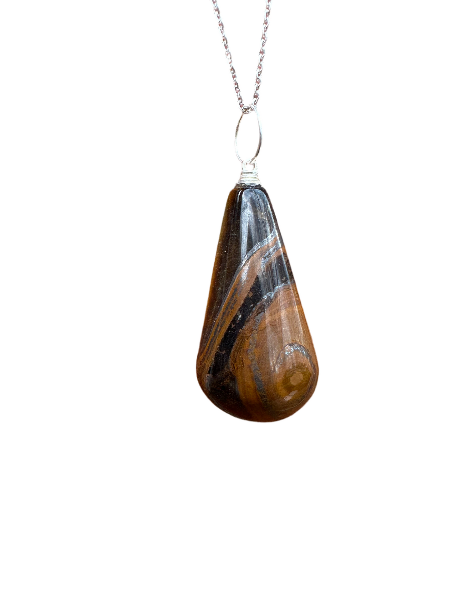 Sweet drop tigers eye necklace