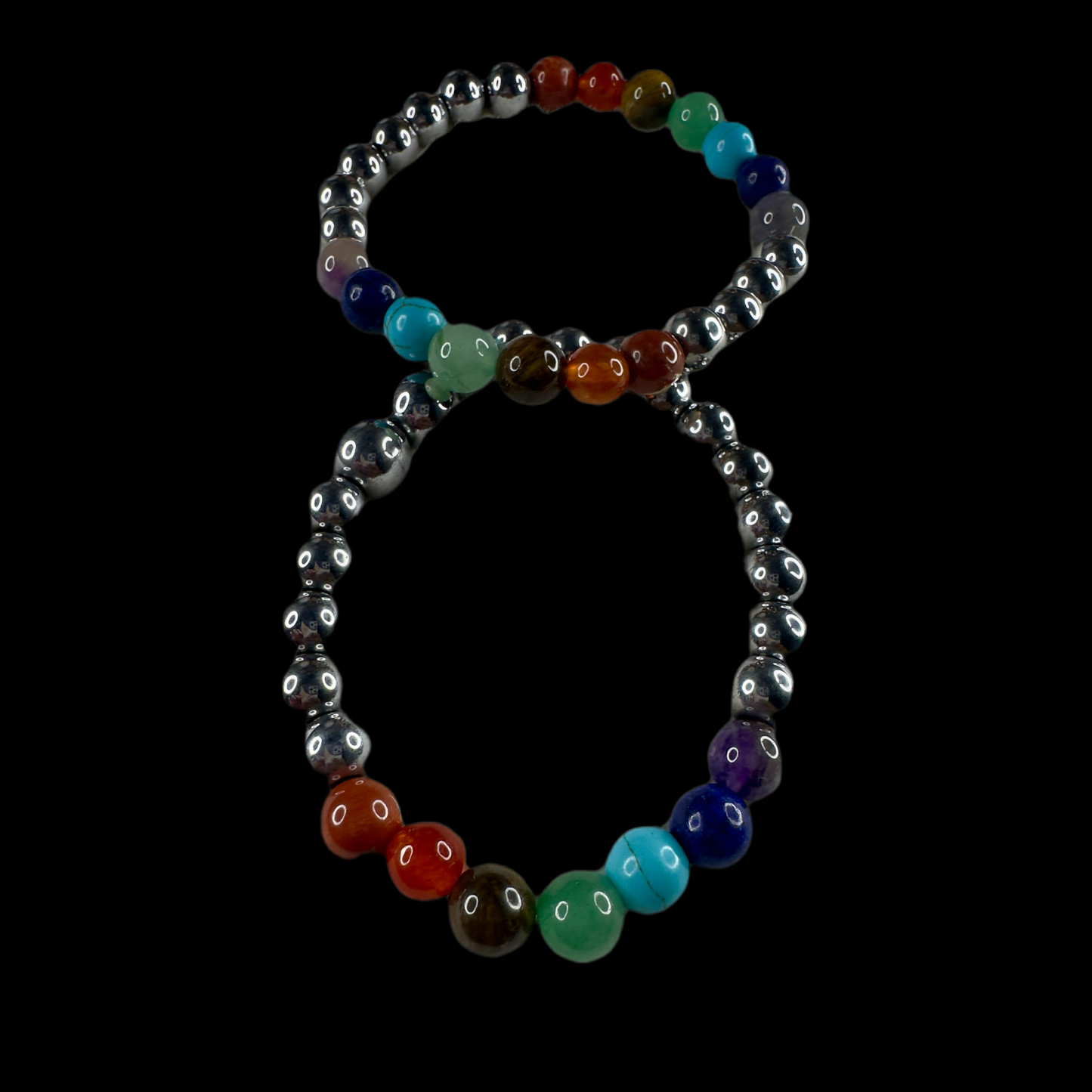 Seven chakra gemstone bracelets