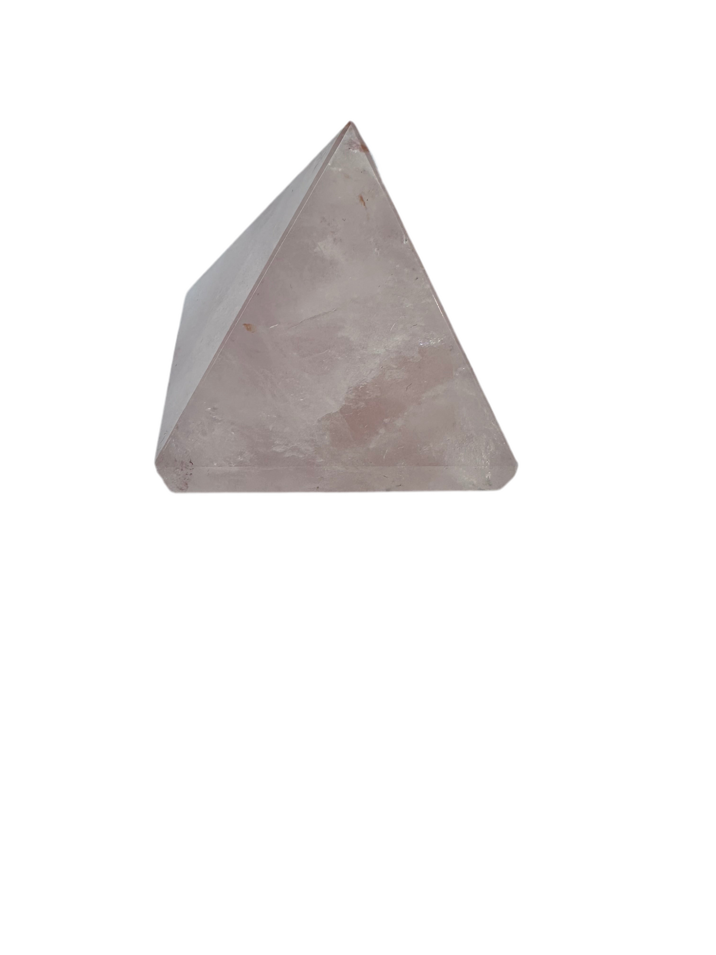 Rose quartz small pyramid