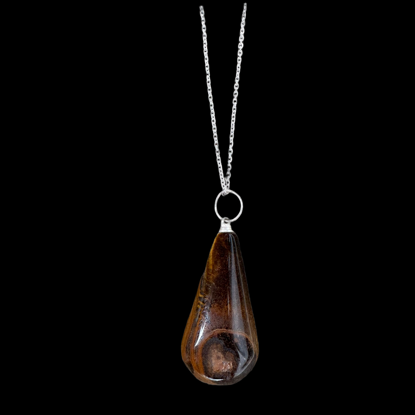 Sweet drop tigers eye necklace