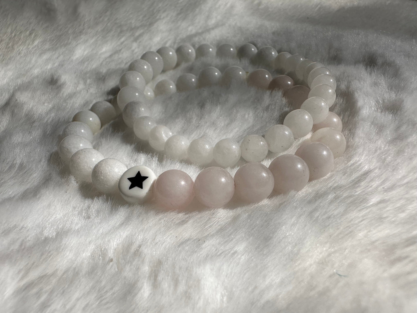 Rose quartz gemstone bracelets