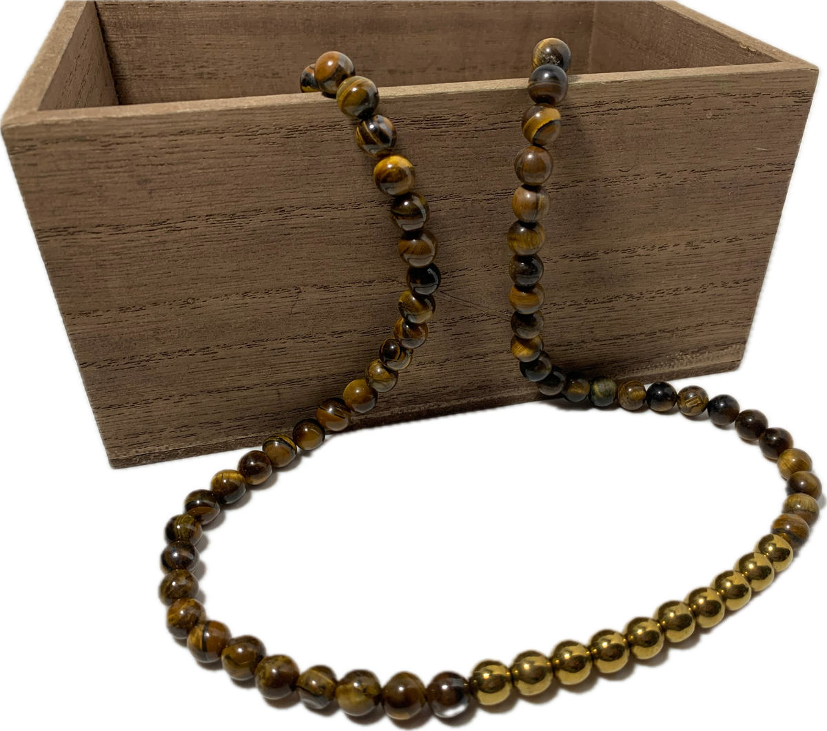 Beaded Tigers Eye Necklace