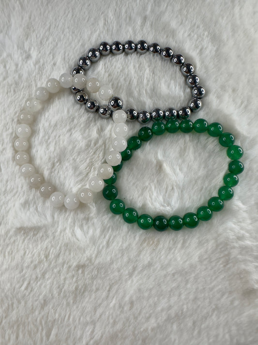 Attract abundance gemstone bracelets