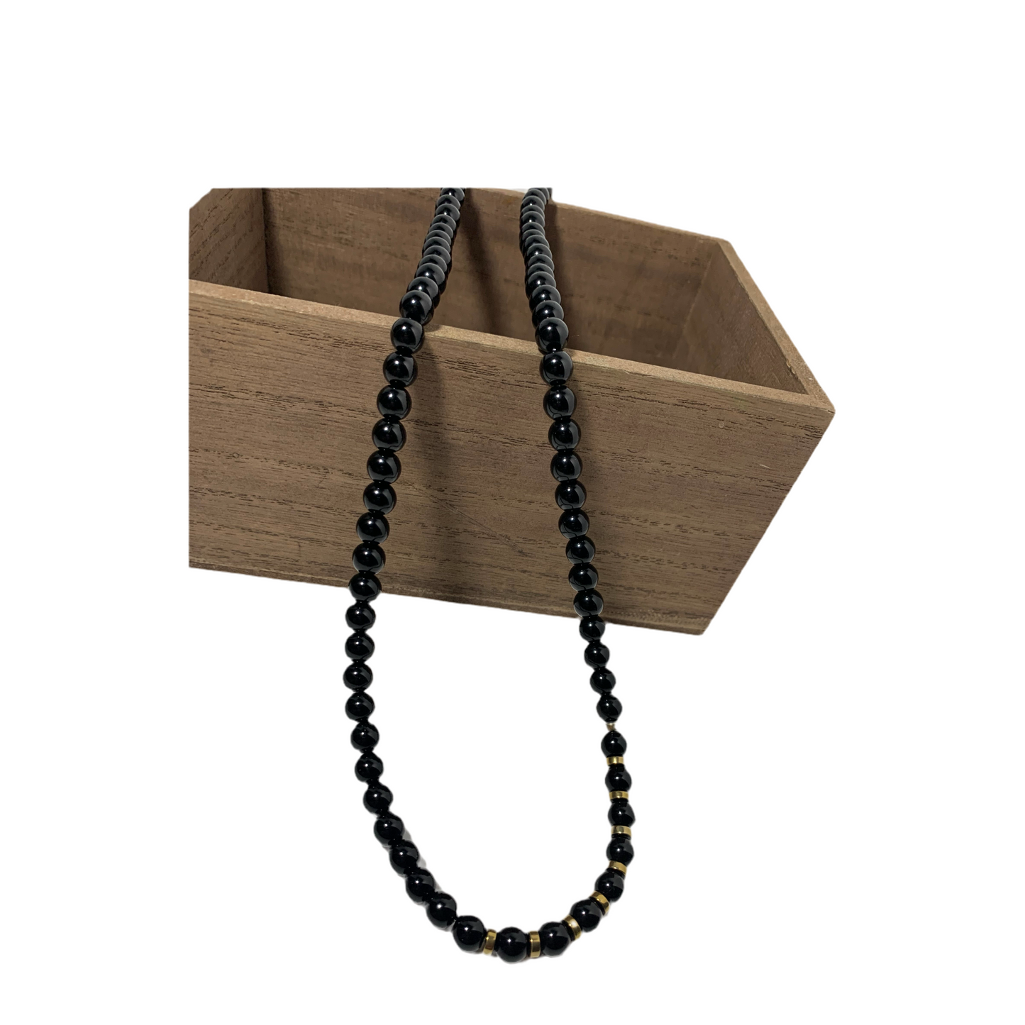 Power of Protection Necklace - Elegant Design Chain, Black Beads