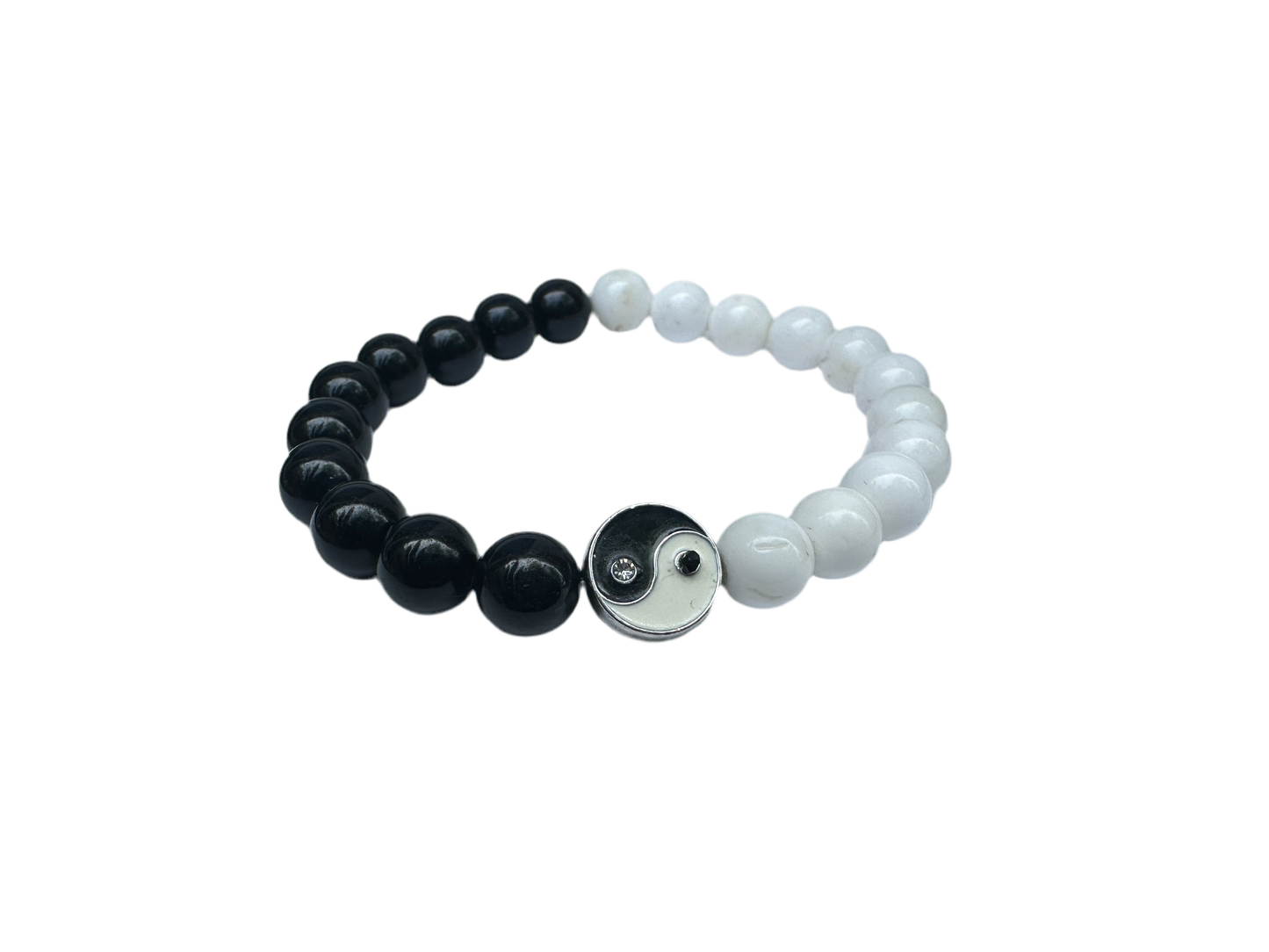 Yin-Yang black and white bracelets