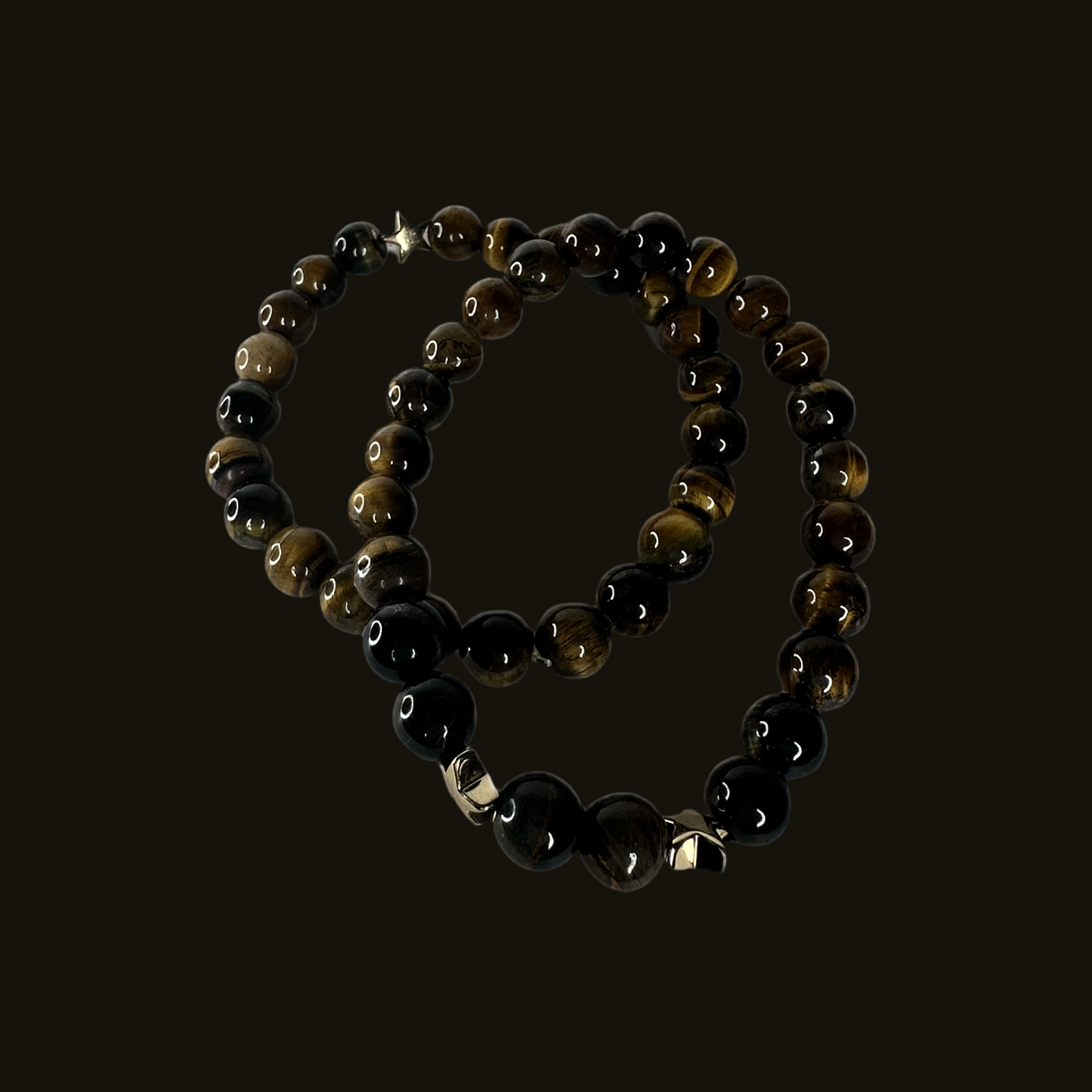 Shiny luck tigers eye gemstone bracelets