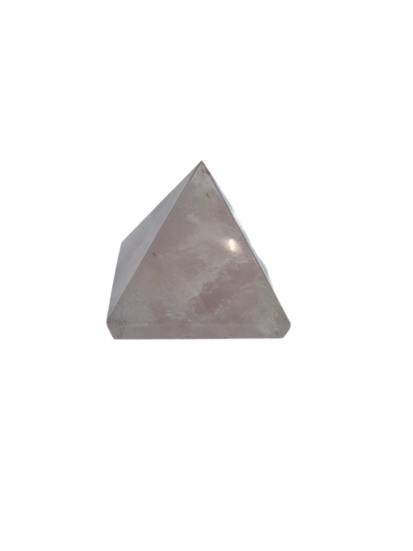 Rose quartz small pyramid