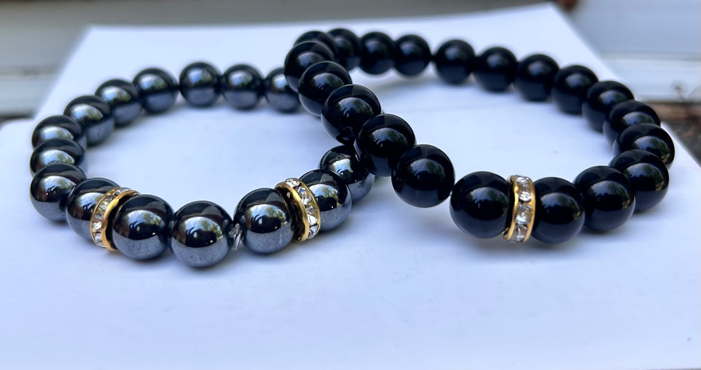 Hematite Black Jasper Bracelets