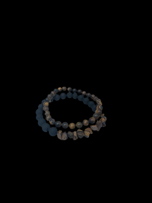 Matte tiger's gemstone bracelets