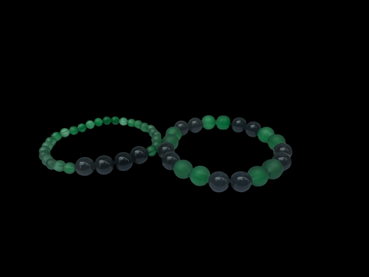 Green black jasper gemstone  bracelets