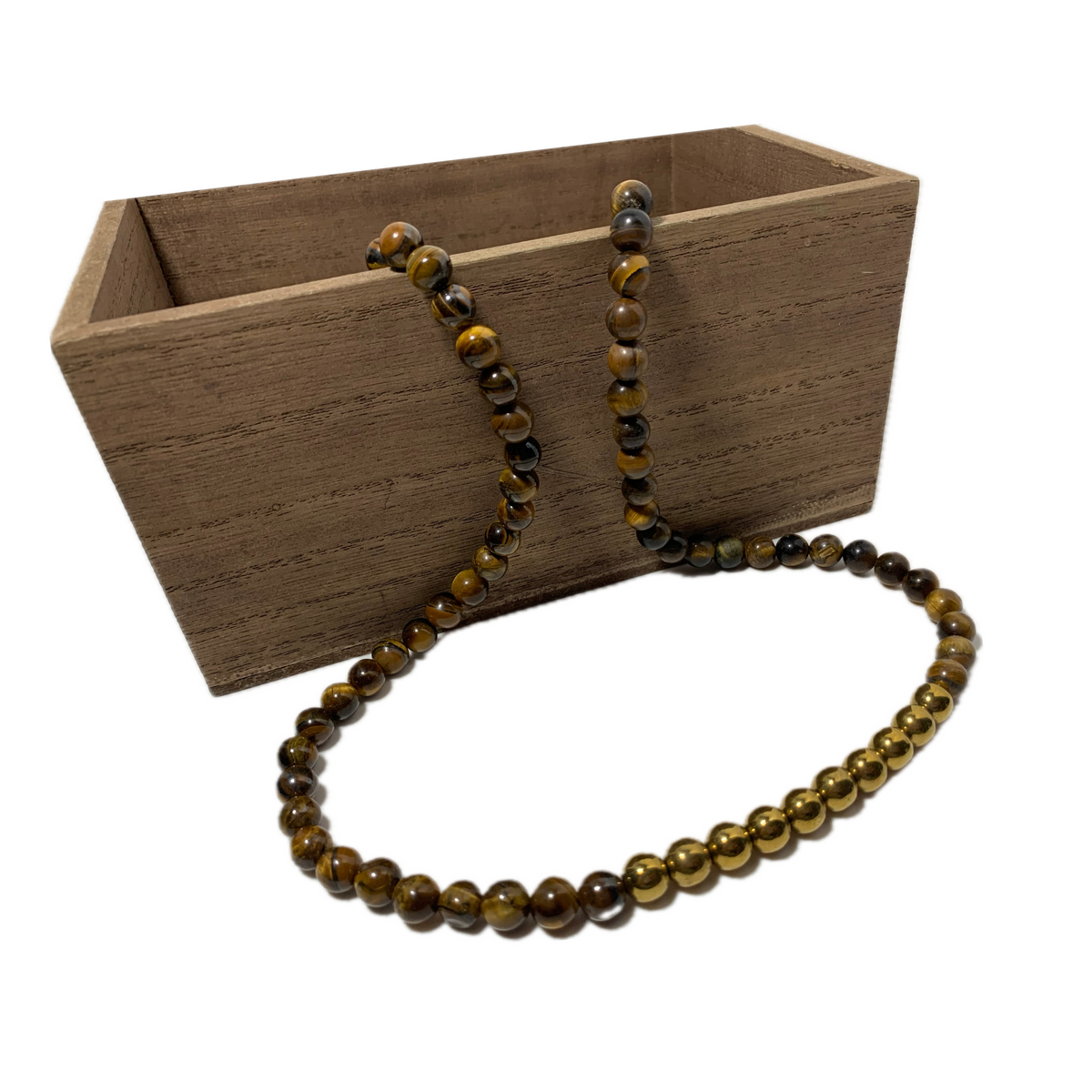 Beaded Tigers Eye Necklace