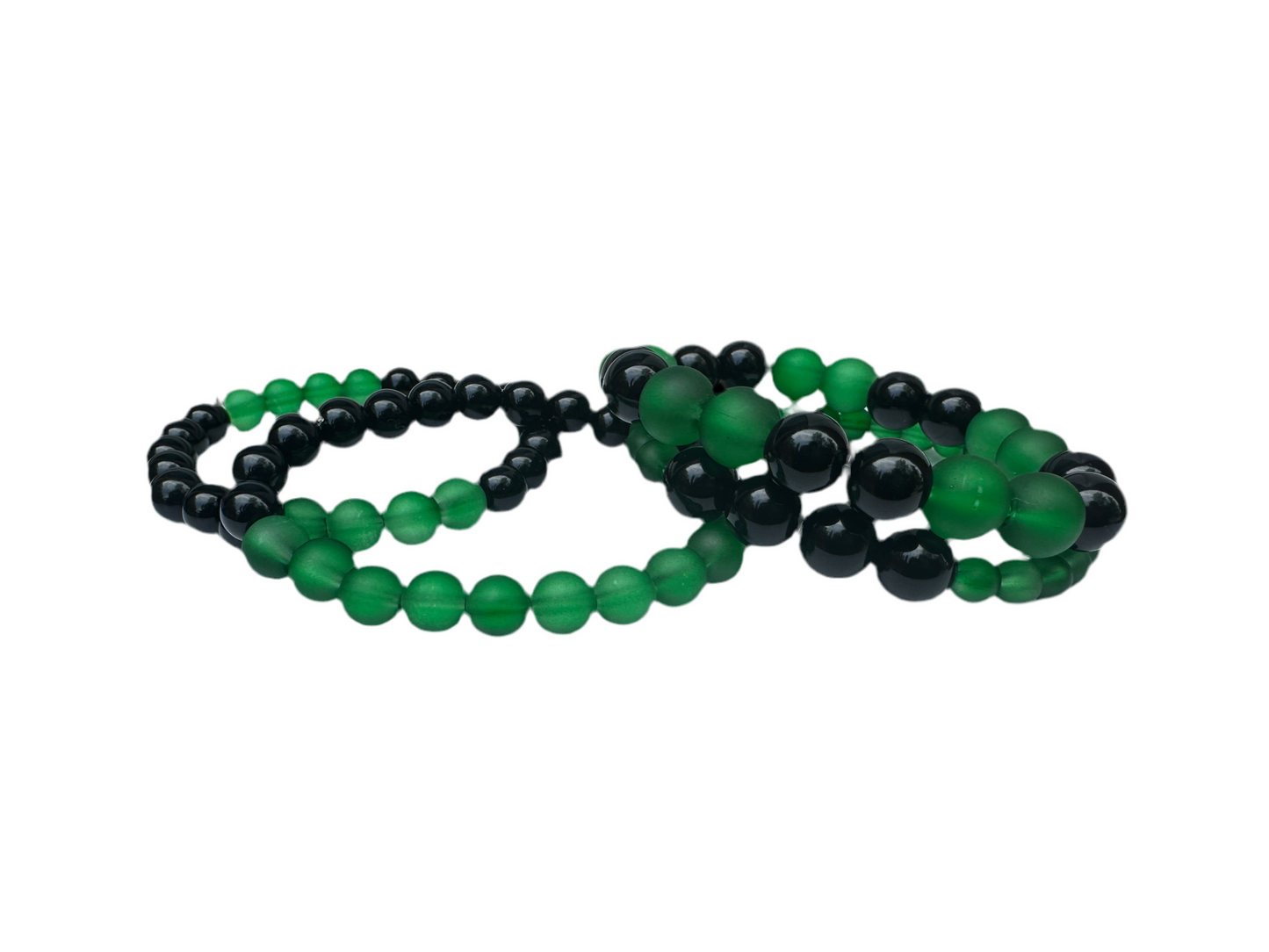 Green black jasper gemstone  bracelets