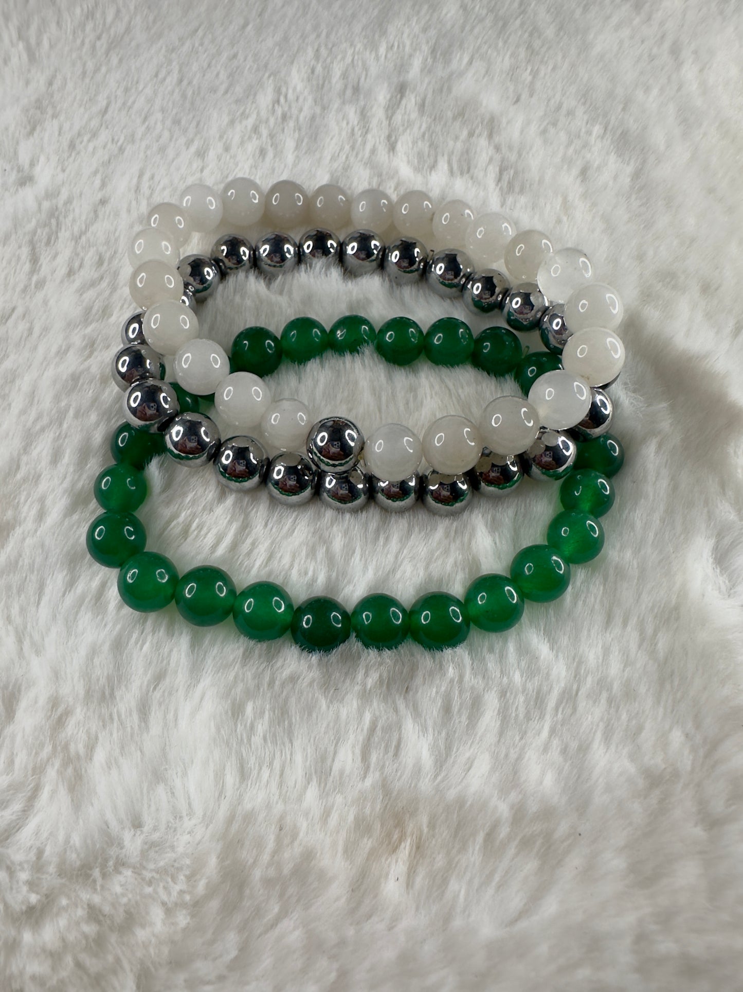 Attract abundance gemstone bracelets