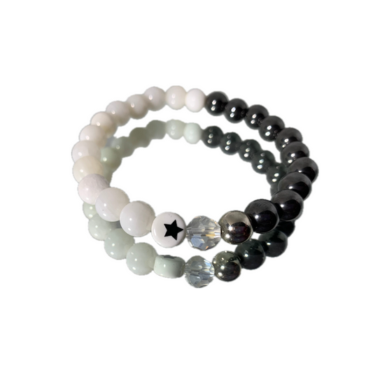 White jade crystal bracelets