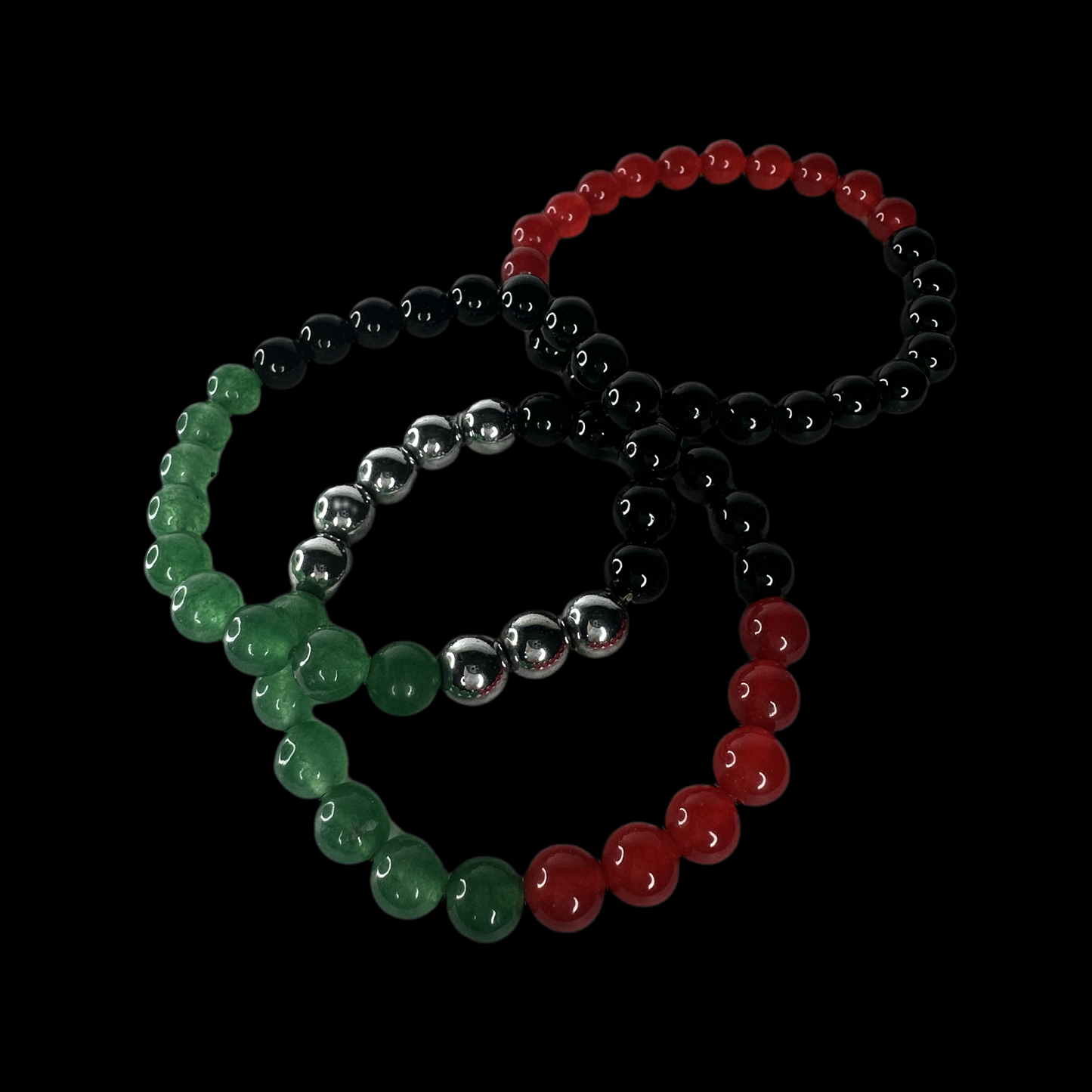 Multi Colored Gemstone Bracelets - Elegant Design with Various Colors, Smooth Finish, Includes Multiple Gemstones for Adults