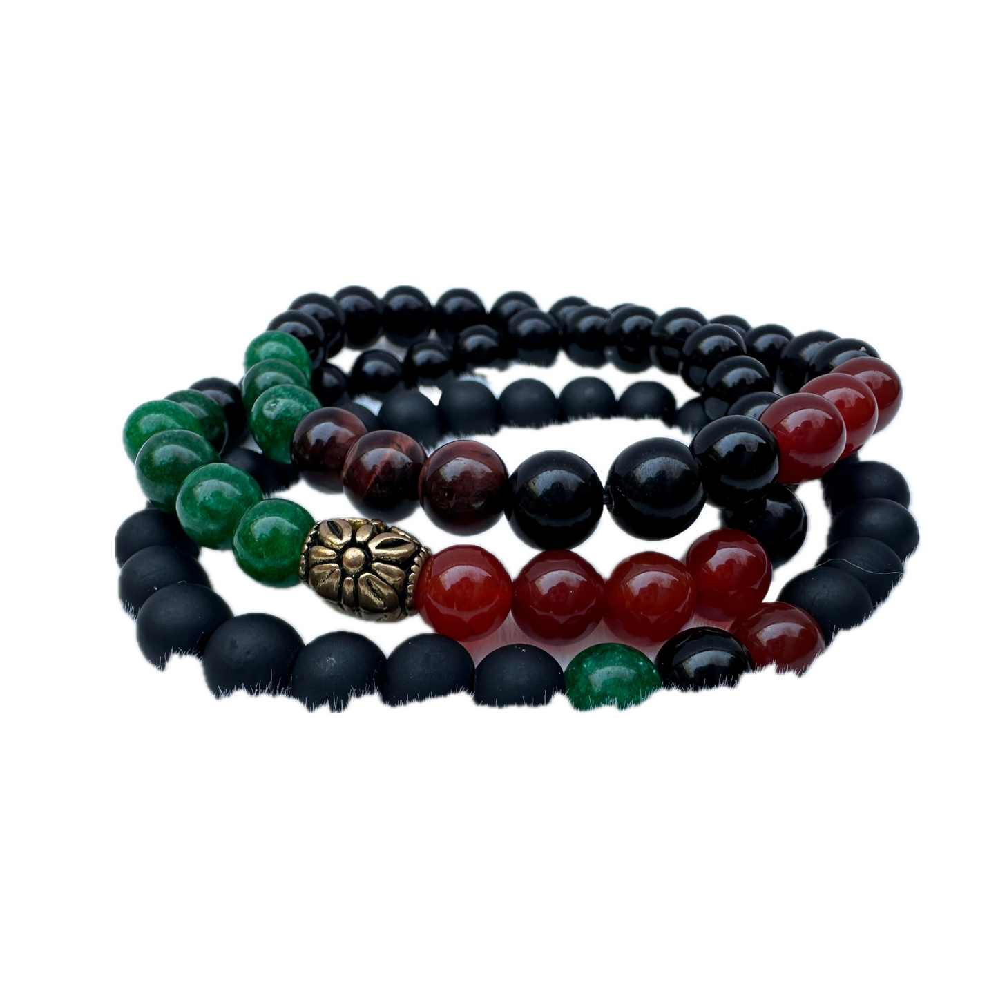 Multi colored gemstone bracelets