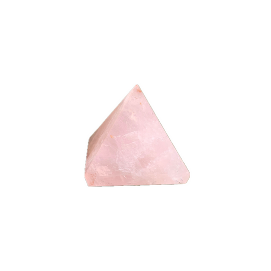 Rose quartz small pyramid