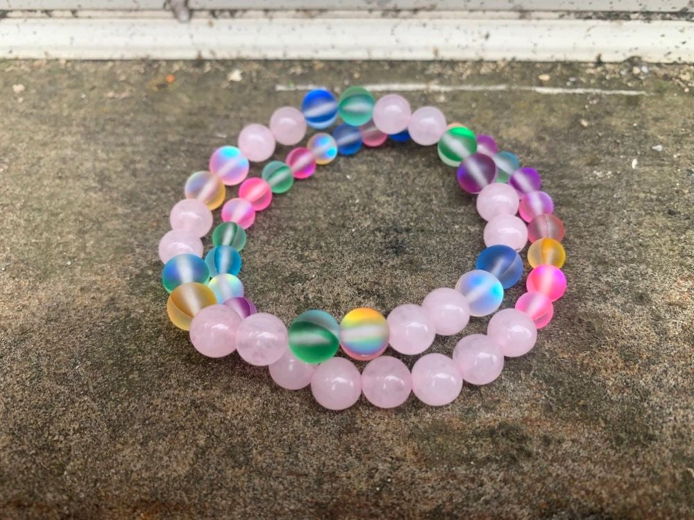 Funfetti love gemstone bracelets