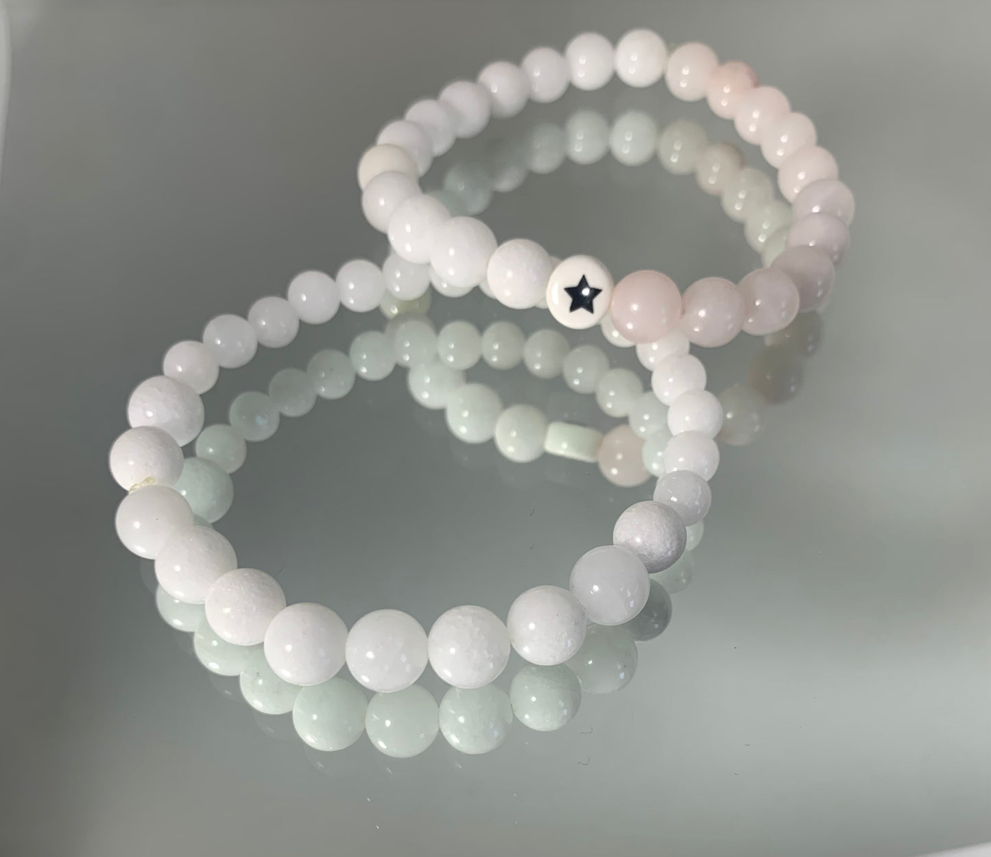 Rose quartz gemstone bracelets