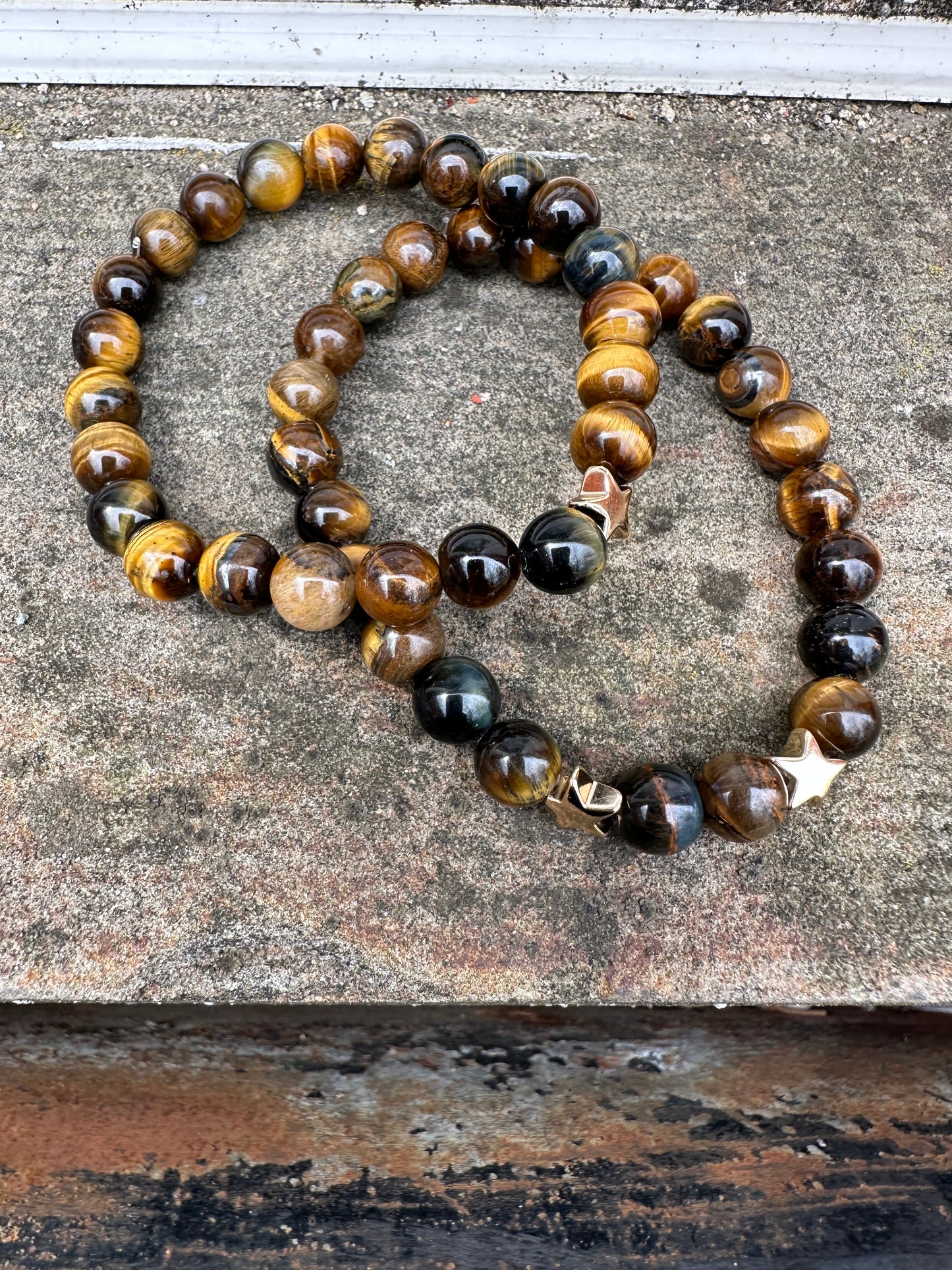 Shiny luck tigers eye gemstone bracelets