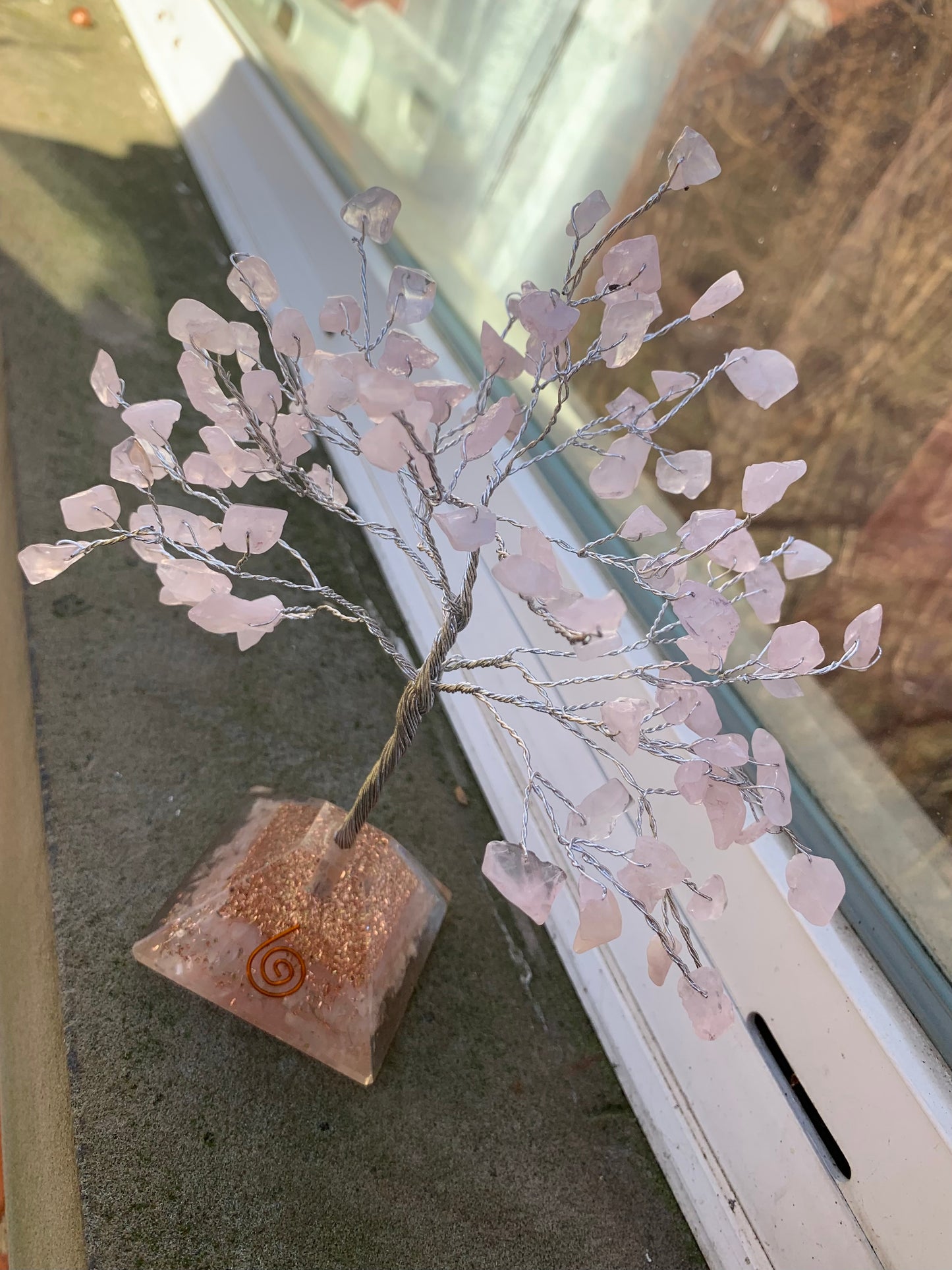 Rose quartz love tree