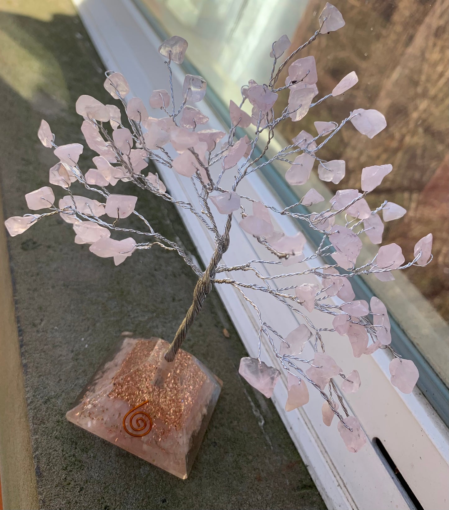 Rose quartz love tree